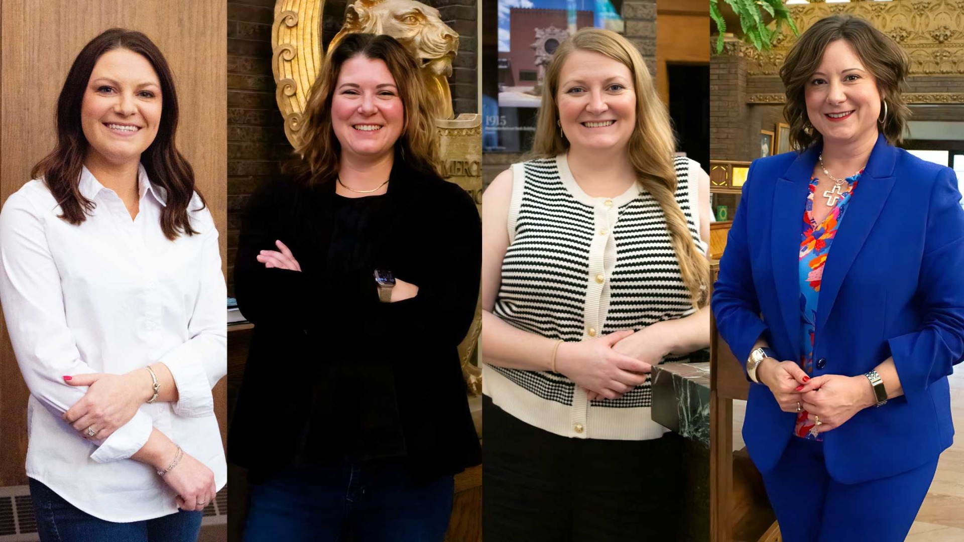 Four women pose for the camera.