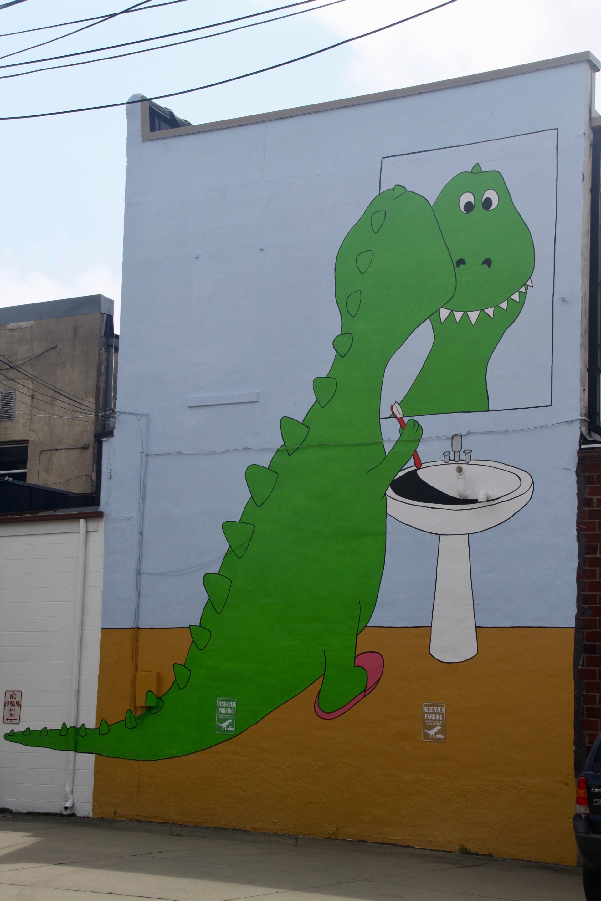 Dino Mural - Downtown Grinnell